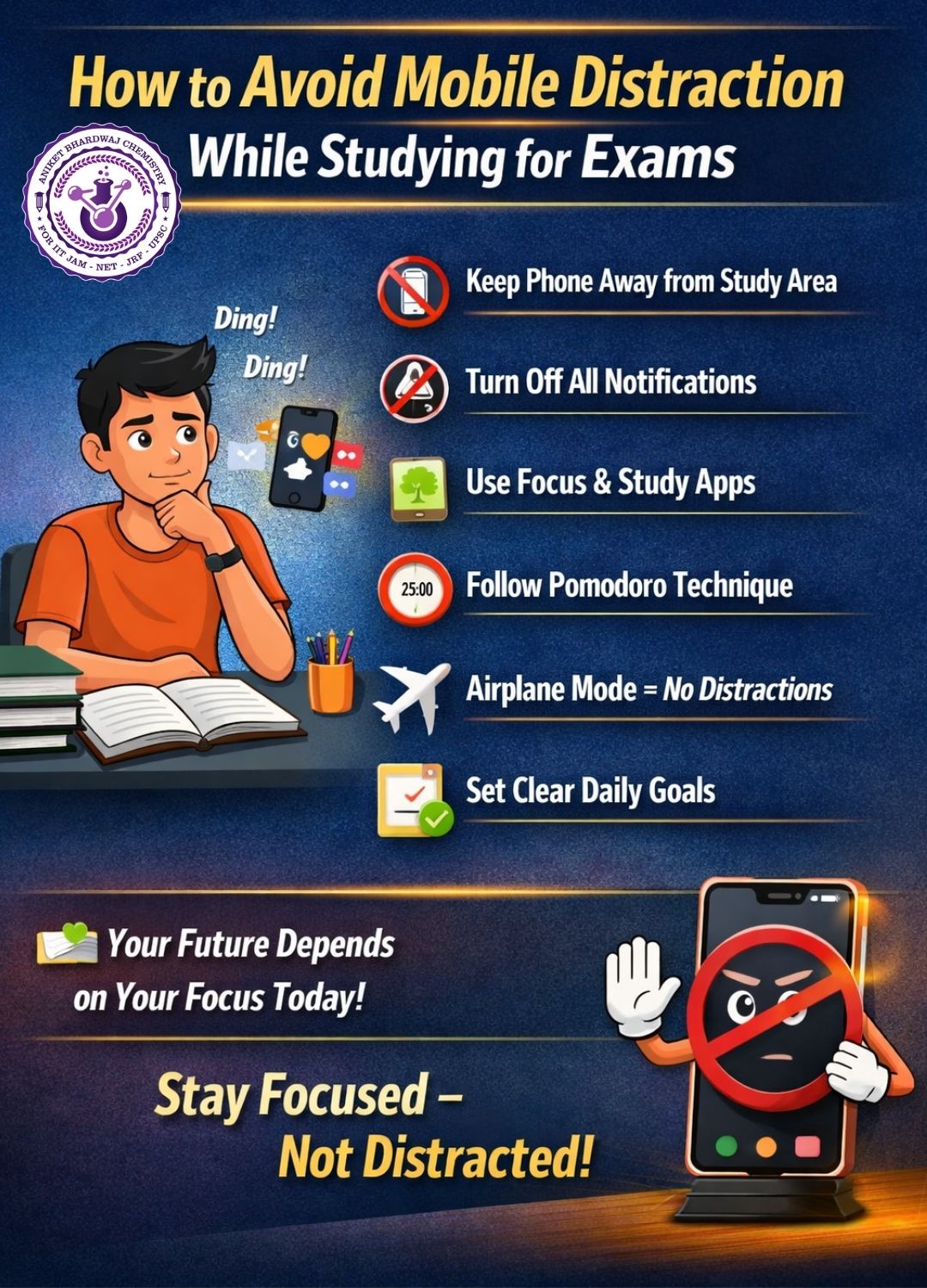 Exam update — How to Avoid Mobile Distraction While Studying for Exams
