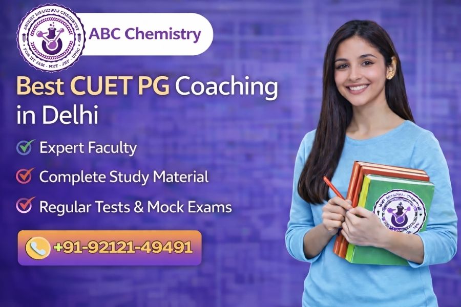 Graduate chemistry syllabus notebook, scientific calculator, and molecular models