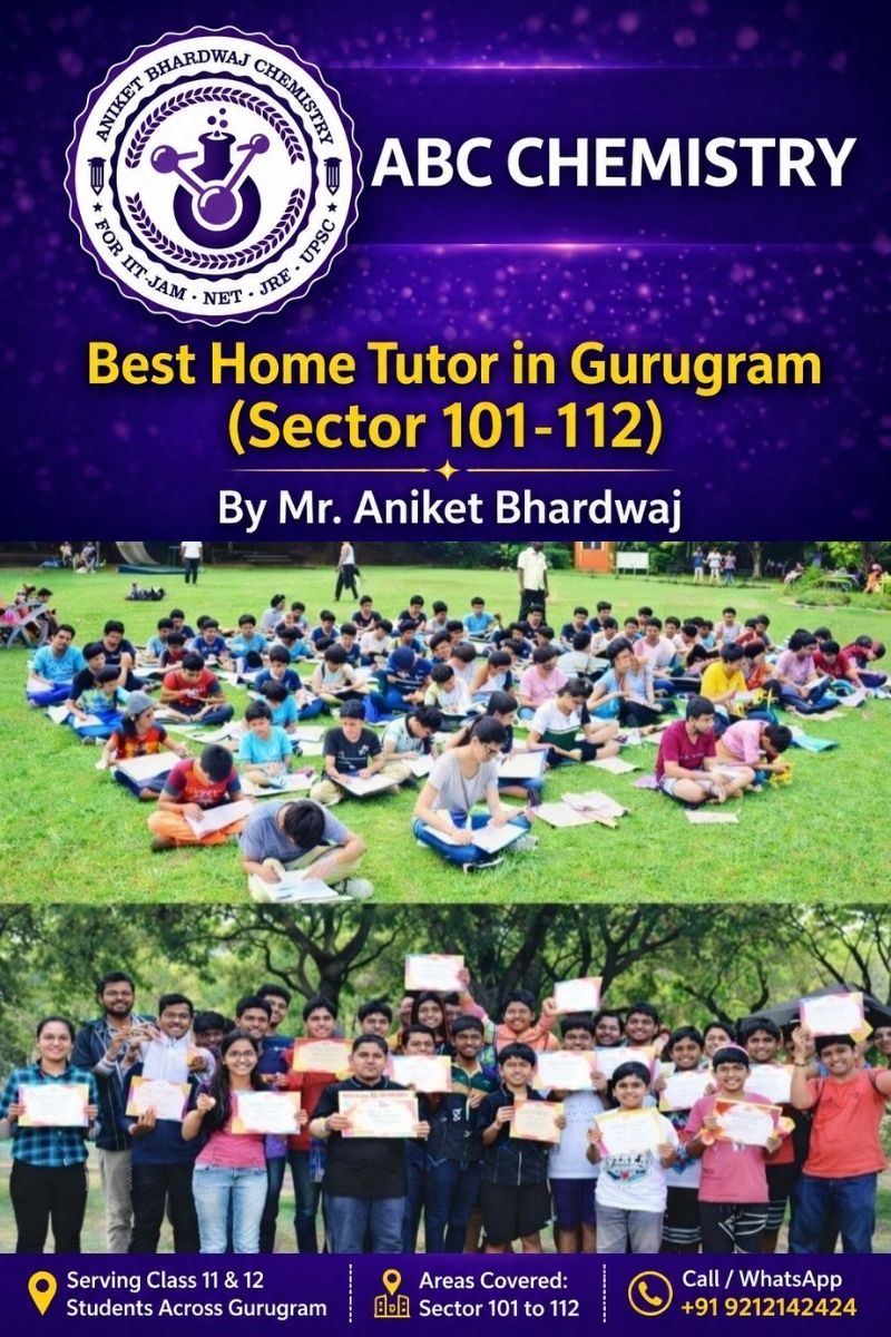Chemistry Home Tutor in Gurugram by Aniket Bhardwaj