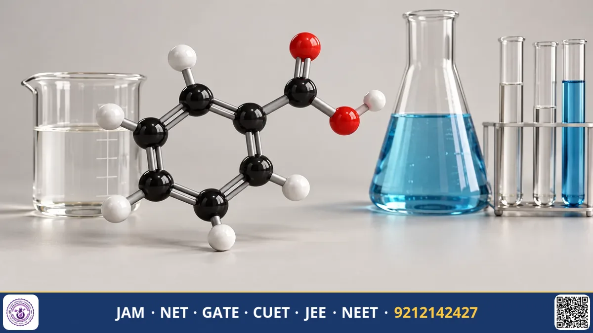A laptop screen showing molecular structures beside a student taking notes with periodic tables nearby