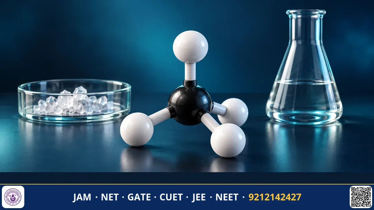 Symmetrical water molecule surrounded by reflection planes and rotational symmetry axes