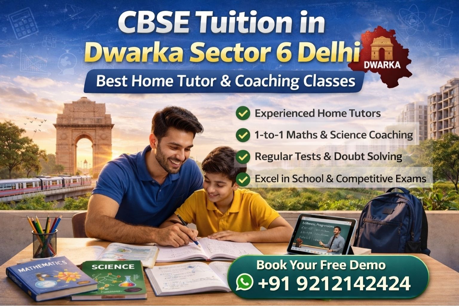 Best Coaching Institute for CBSE Tuition in Dwarka sector 6 Delhi