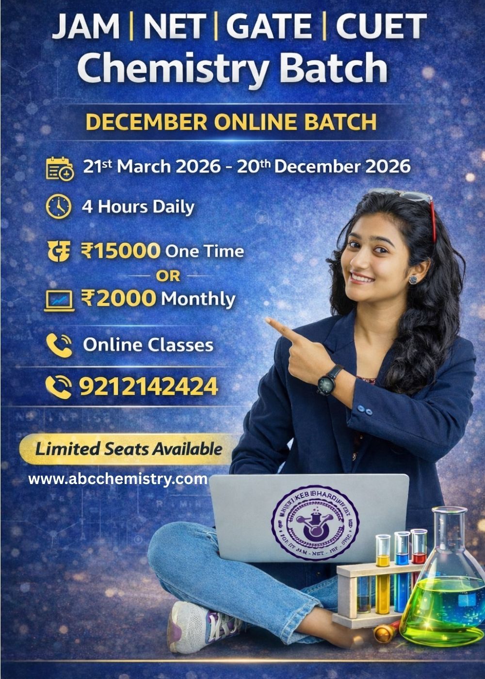 JAM | NET | GATE | CUET Chemistry Batch 21 March 2026