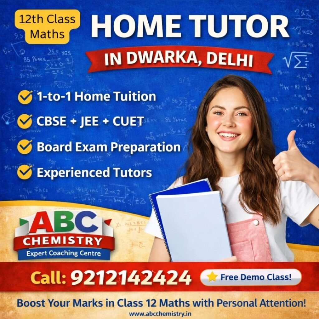 12th Class Maths Home Tutor in Dwarka