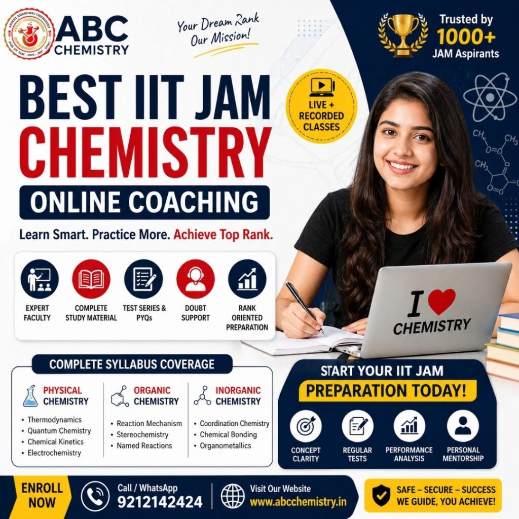Best IIT JAM Chemistry Online Coaching