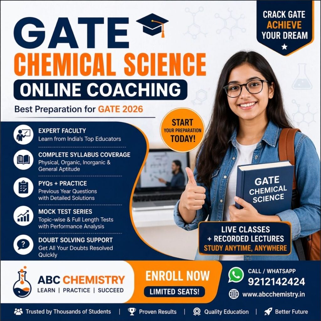 GATE Chemical Science Online Coaching