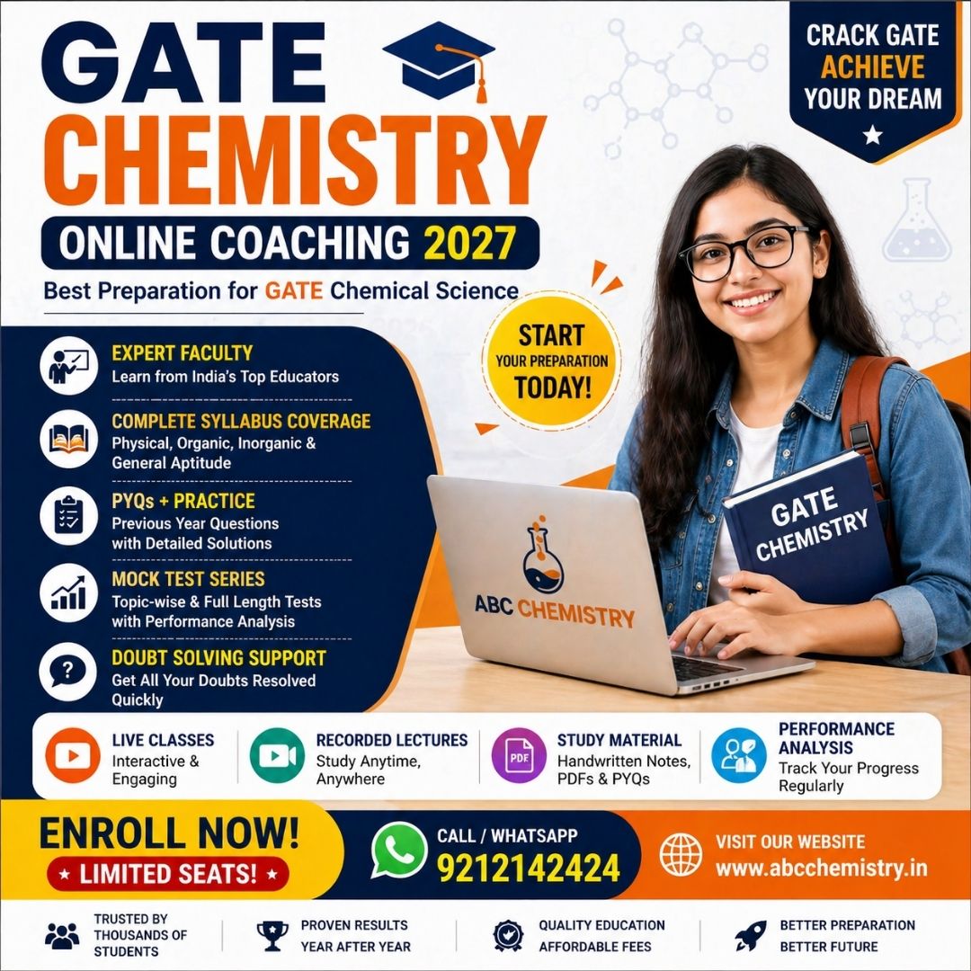 GATE Chemistry Online Coaching 2027