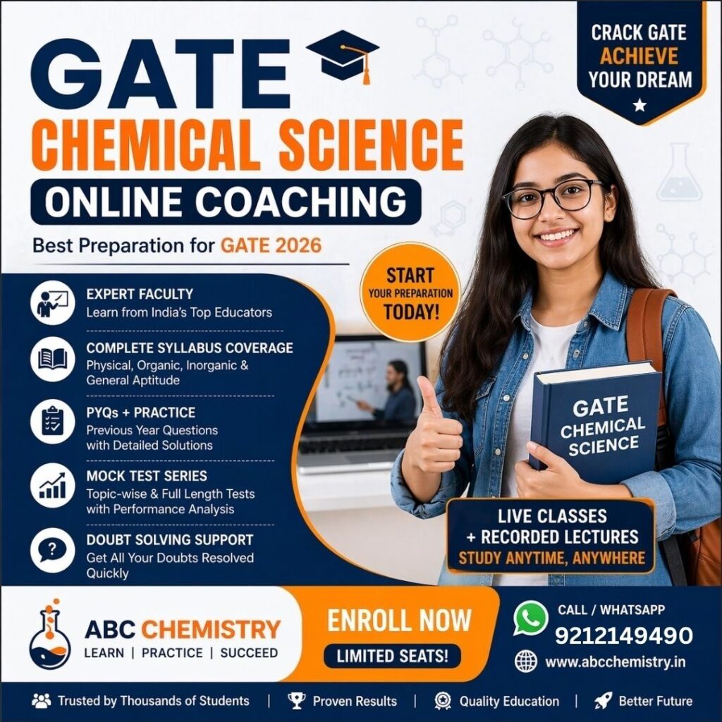 Gate chemical science online coaching 2026