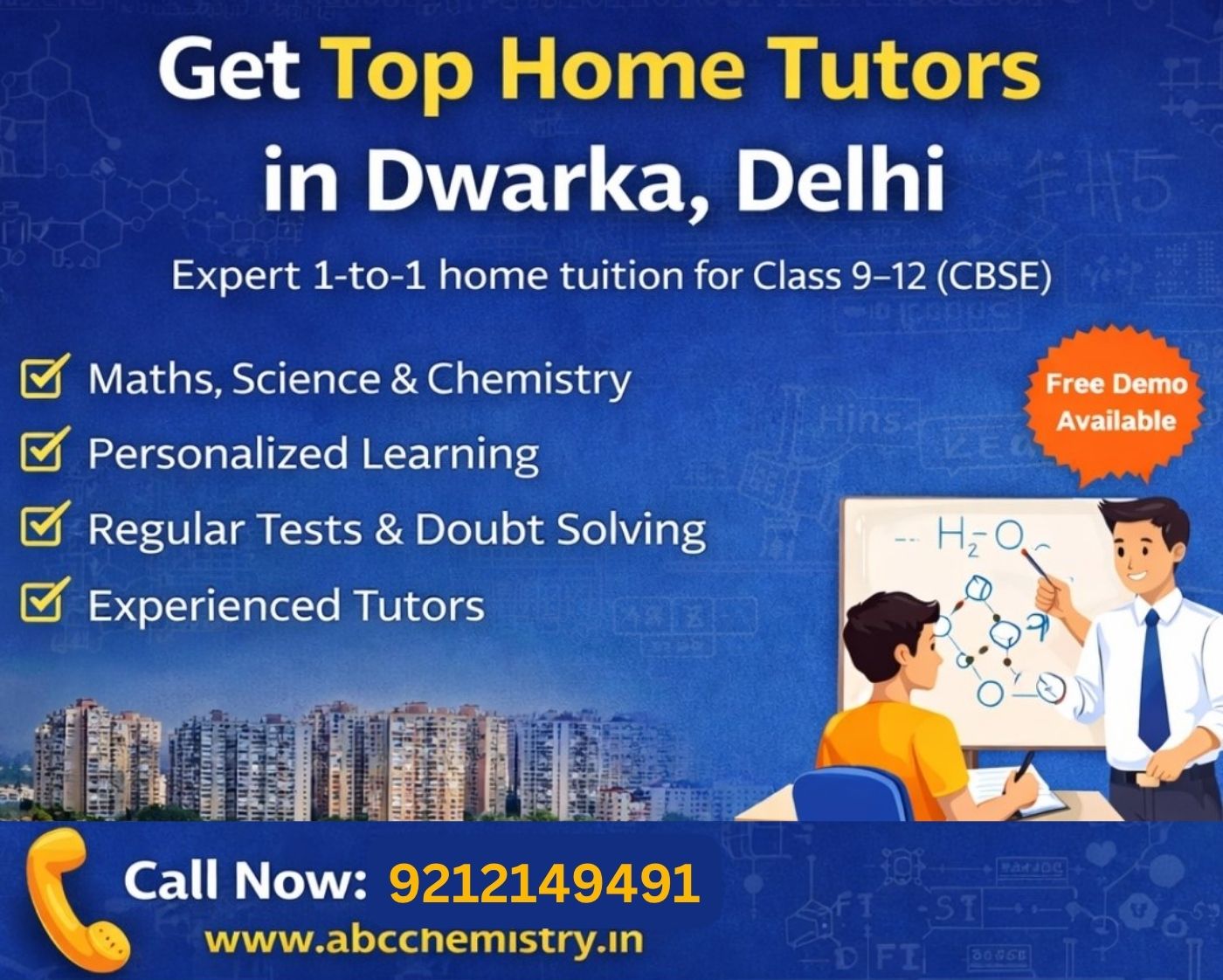 Get top home tutors in Dwarka Delhi