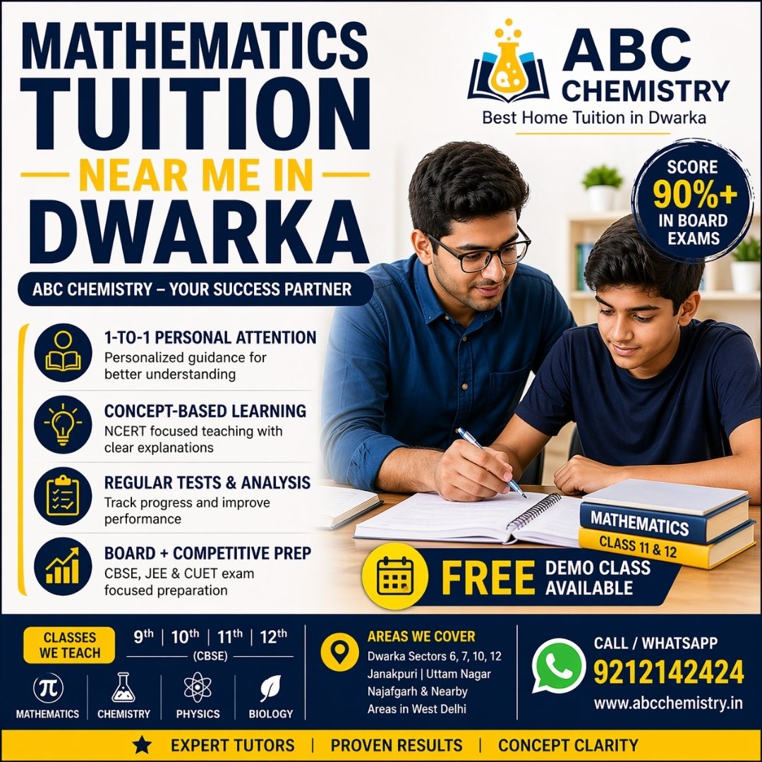 Mathematics tuition near me Dwarka Delhi
