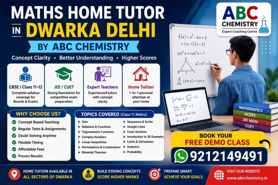 Maths Home tutor in Dwarka Delhi